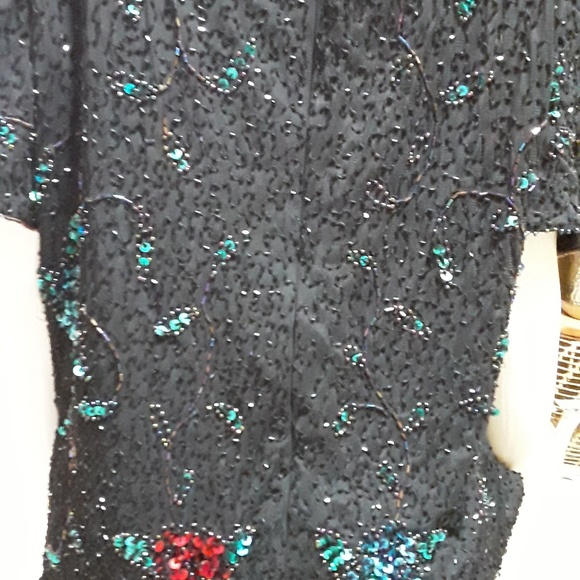 Beaded Evening Top by Brillante by J.A 1X - Picture 6 of 6
